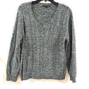 Carol Rose Knit Vneck Pullover Sweater Size 1X